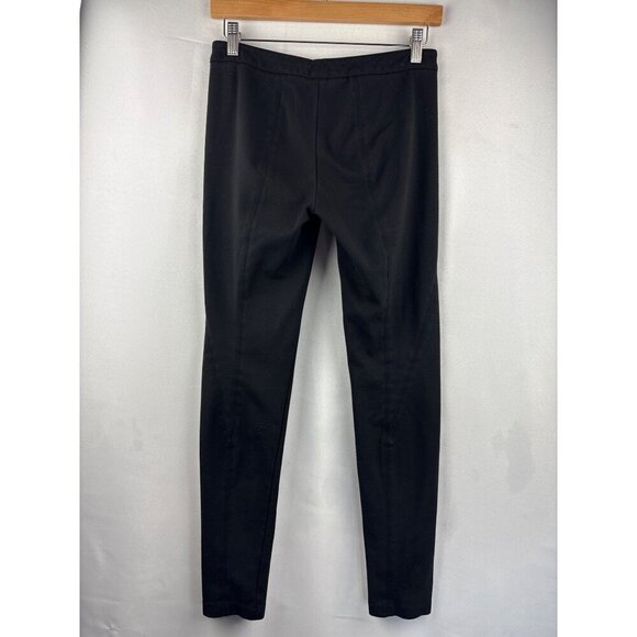 Vince Womens Black Slim Fit Trousers Size 6 Stretch Fabric Zipper - Picture 5 of 5